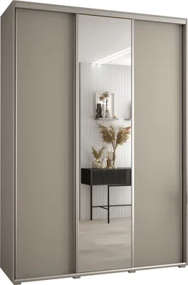 Produktbild von Kryspol Dakota 3 Schrank, drei Türen - 235,2x170x45cm - Kaschmir Silber
