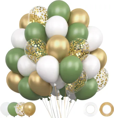 Zdjęcie produktu dla Balony Lateksowe Biały Czarny Złoto 48 Sztuk