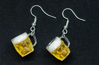 Produktbild von Bierkrug Ohrringe Miniblings Ohrhänger Bier  Bierglas Maß rundlich