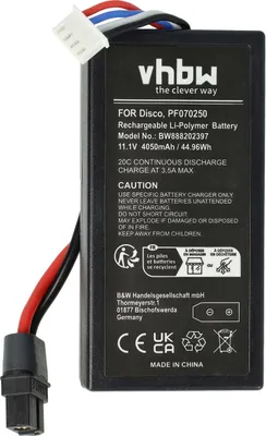 Produktbild von vhbw Akku kompatibel mit Parrot Disco Drohne Multicopter Quadrocopter (4050 mAh, 11,1 V, Li-Polymer)