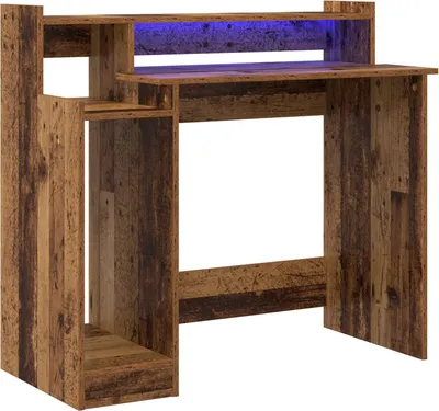 Obrázok produktu pre vidaXL Stôl s policou z regenerovaného dreva 97 x 45 x 90 cm materiál na báze dreva