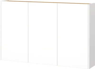 Schuhschrank 3-türig 138x87x25 cm weiß/Eiche Nachbildung