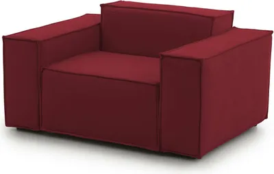 Produktbild von Lounge-Sessel Dciurri, Lounge-Sessel, 100% Italy, Relaxsessel aus gepolstertem Stoff, Cm 140x95h70, Rot