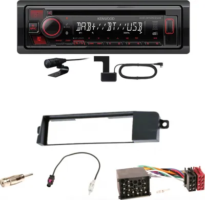 Produktbild von Kenwood KDC-BT450DAB Bluetooth Digitalradio CD Einbauset für BMW 3er E46