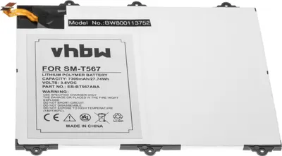 Produktbild von vhbw Akku Ersatz für Samsung GH43-04535A, EB-BT567ABA für Tablet Pad (6000 mAh, 3,8 V, Li-Polymer)