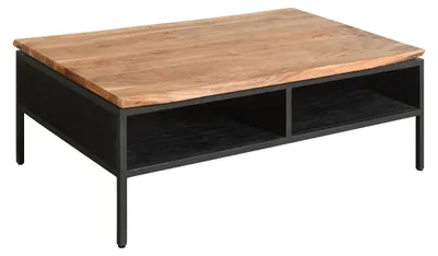 Produktbild von Couchtisch 111x70cm "Kuba" Akazie mit Baumkante