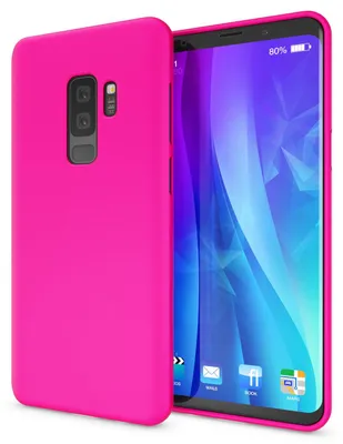 Produktbild von Samsung Galaxy S9 Plus Handy Hülle von NALIA, Ultra-Slim TPU Silikon Neon Case Pink