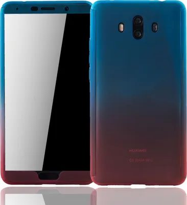 Produktbild von Handyhülle Schutzhülle für Huawei Mate 10 Full Case Cover Displayschutz 360 Rot