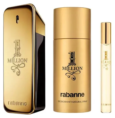 Imagen del producto de Estuche Paco Rabanne 1 Million: Eau de Toilette 100 ml, Desodorante 150 ml, Eau de Toilette 10 ml