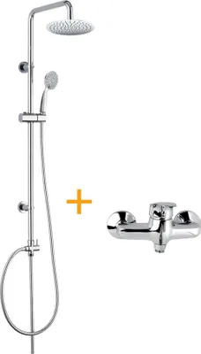Zdjęcie produktu dla Zestaw prysznicowy Mereo Sonata i bateria prysznicowa Sonata 100 mm - CB609A