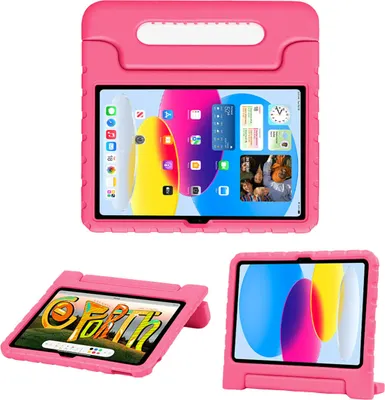 Immagine prodotto di custodia per iPad 11 2025 11 pollici, iPad 10 2022 10,9 pollici: imoshion Back Cover con maniglia di sicurezza per bambini