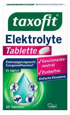 Image de Taxofit Comprimés d'électrolytes, 20 comprimés
