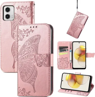Produktbild von König Design Hülle kompatibel mit Kunstleder Handyhülle - Handy Case Roségold