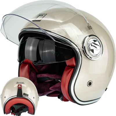 Produktbild von NOX JetHelm NEO-RETRO HERITAGE XS (53 - 54cm) Champagner Motorradhelm