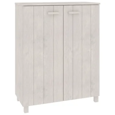 Produktbild von Schuhschrank HAMAR Weiß 85x40x108 cm Massivholz Kiefer