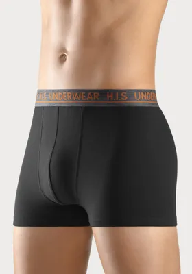 Produktbild von H.I.S. Boxer Boxershorts für Herren 4 -teilig navy, blau-meliert, grau-meliert, schwarz Größe S