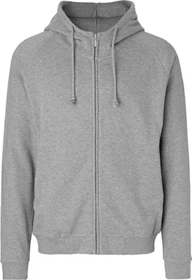 Produktbild von Neutral O63401 | Herren Hoodie with Hidden Zip / 100% Fairtrade Baumwolle - Farbe: Sports Grey - Größe: XXL