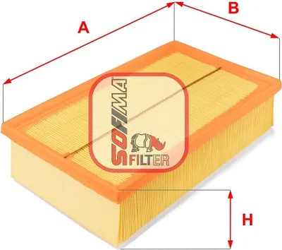 Produktbild von Luftfilter SOFIMA S 3532 A für VW Golf VII Schrägheck (5G1, BQ1, BE1, BE2) Filtereinsatz