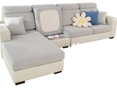 Stretch-Bankbezug, universell, elastisch, antislip, für Bankkissen