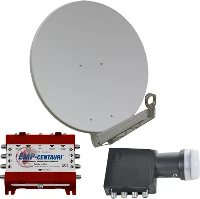 Produktbild von Gibertini OP 75 SE - Alu-Antenne - weiss - 8 Teilnehmer