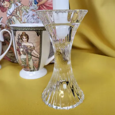 Produktbild von Dakls Kerzenständer Glas Transparent Elegant 13,5 cm