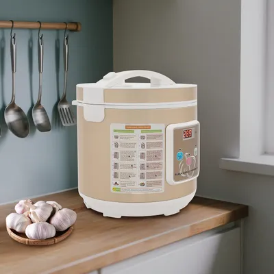 Obrázek produktu pro Černý česnekový stroj 6L automatický fermentor česnekový fermentor 90W (bílý + zlatý)