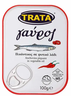Produktbild von Sardellen (Anchovies) pikant eingelegt 100g Trata