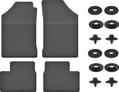 Produktbild von Gummimatten Mit Stoppern Für: Rover 200 (2000-2005) Schwarz Set