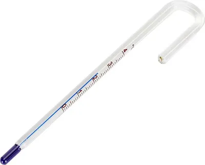 Produktbild von Aquarien U-förmiges hängendes Glasthermometer, Fischtank-Wassertemperaturüberwachung, hochpräzise, ​​12 mm