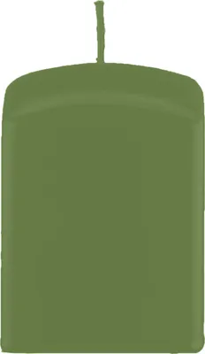 Produktbild von Quader Kerzen, Quadratische Kerzen Grün 80 x Ø 70/70 mm, 8 Stück