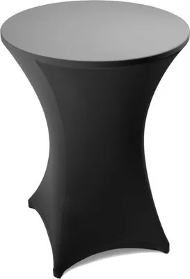 Produktbild von Stehtischhusse Stretch Stehtisch Ø 80 cm Tisch Husse Bistrotisch Anthrazit
