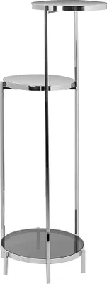 Produktbild von Fink ISARA, Säule, Edelstahl , vernickelt, Glas, glänzend, grau, silberfarben, L. 42.5 cm, B. 35.5 cm, H. 102 cm 148006