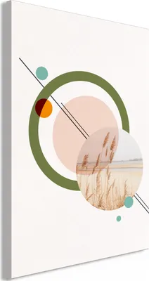 Produktbild von Vlies Leinwandbild - Geometric Landscape (1 Part) Vertical 40x60 cm Abstrakt c-C-0449-b-a