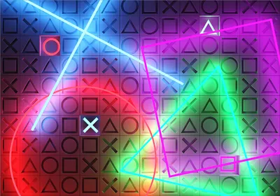 Produktbild von Vlies Fototapete Abstrakt für Gamers 350x256 cm Tapeten Wandtapete XXL Spielkonsole Game bunt i-A-0210-a-a