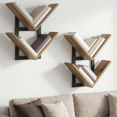 Produktbild von Möbel Wandregal 2 Stk. Artisan-Eiche 43 x 15 x 47 cm Holzwerkstoff - Wandregale CC1771
