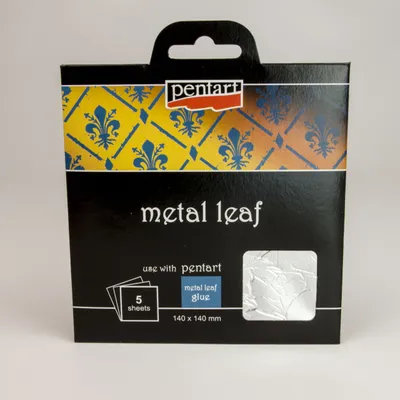 Blattmetall 14x14cm silber dekorativen Vergoldung 2485 Deko