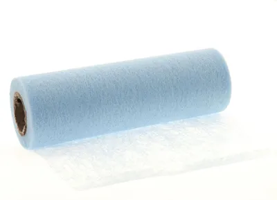 Produktbild von 20m Vlies Tischband B23cm Tischläufer Tischdeko Hochzeit Kommunion Konfirmation, Farbe:hellblau