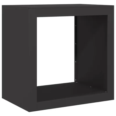 Produktbild von vidaXL Brennholzregal Schwarz 60x40x60 cm Stahl