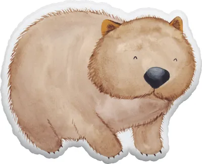 Produktbild von Mr. & Mrs. Panda Kuschelkissen Wombat 55 cm - Weiß - Geschenk, Lustige Sprüche, Australien, Motivation, kuschelfigur, Spruch, Dekokissen, Plüschtier, Kuscheltier, Kissen