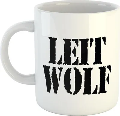 Produktbild von Huuraa Kaffeetasse Leitwolf für Chefs Geschenk Tasse Weiß 330ml Leitwolf für Chefs Präsent