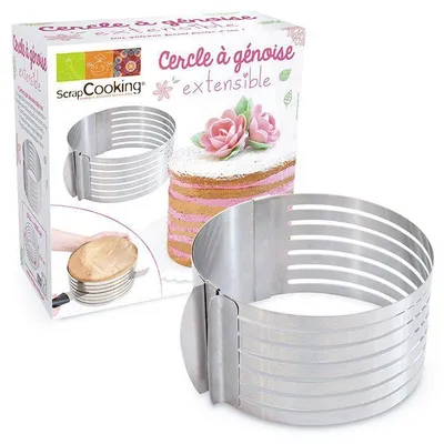 Produktbild von Flexibler runder Tortenring aus Edelstahl für Biskuitkuchen