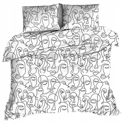 Produktbild von Nyks D500bia Bettwäsche-Set 100% Baumwolle 200x220 cm