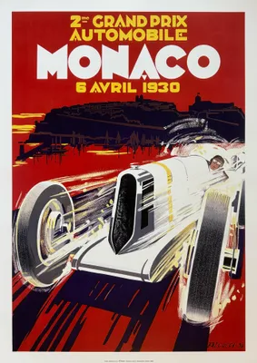 Image de MONACO - 1930 Falcucci - 50x70cm Affiche Poster