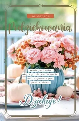 Zdjęcie produktu dla Karnet Podziękowania - YEKU