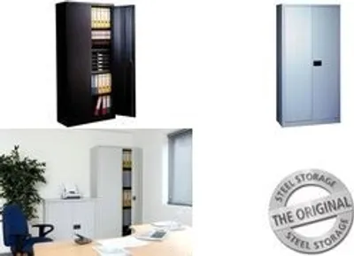 Produktbild von BISLEY Stahlschrank Universal E782A04355 silber 91,4 x 40,0 x 195,0 cm
