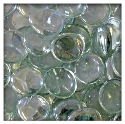 Produktbild von 5 kg Glasnuggets Glassteine Muggelsteine Mosaiksteine Tischdekoration 25-30 mm Klar