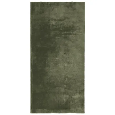 Zdjęcie produktu dla vidaXL Dywan HUARTE z krótkim włosiem, miękki i zmywalny, zielony leśny 100x200 cm