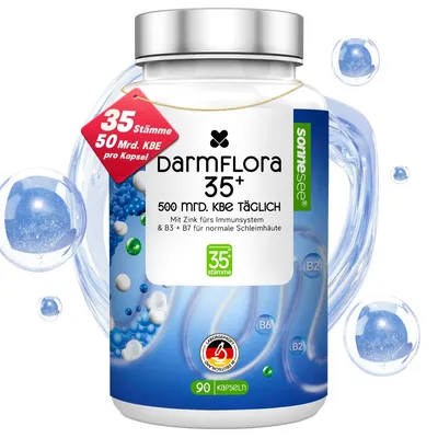 Produktbild von Sonnesee Darmflora 35+ – Bakterienkulturen Komplex, 90 Kapseln