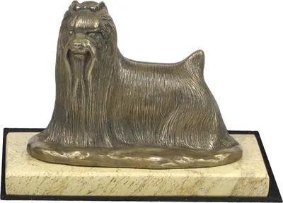 Immagine prodotto di Yorkshire Terrier - statua di cane, silhouette di cane, trofeo per l'esposizione canina del marchio Art-Dog