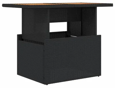 Productafbeelding van Tuintafel van poly rattan en acaciahout